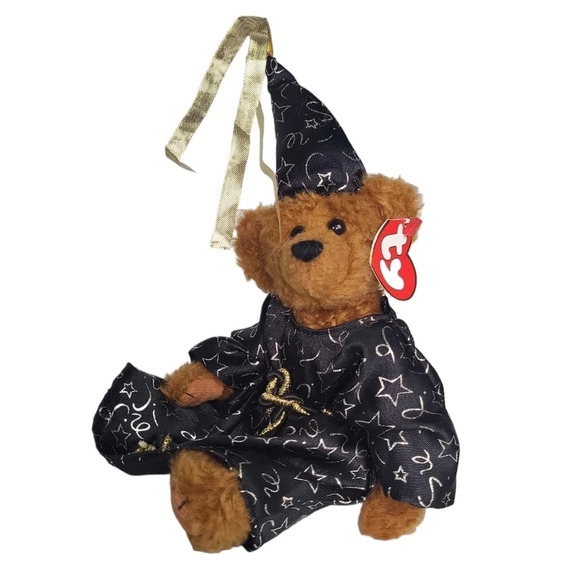 TY Attic Treasures Collection Merwyn Plush Bear Magician Tag Y2K - Picture 1 of 2